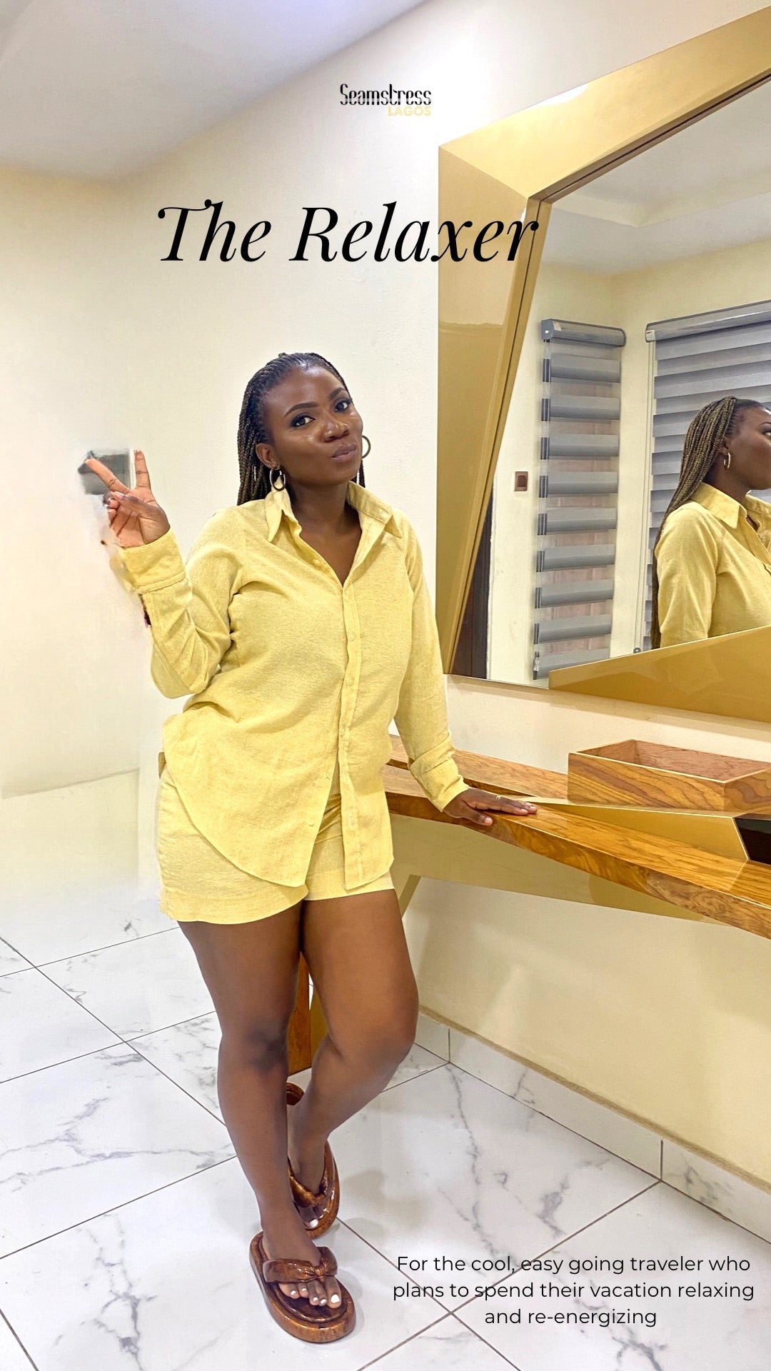 Linen long sleeve shirt with shorts